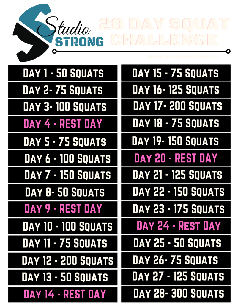 march 2022 squat challenge